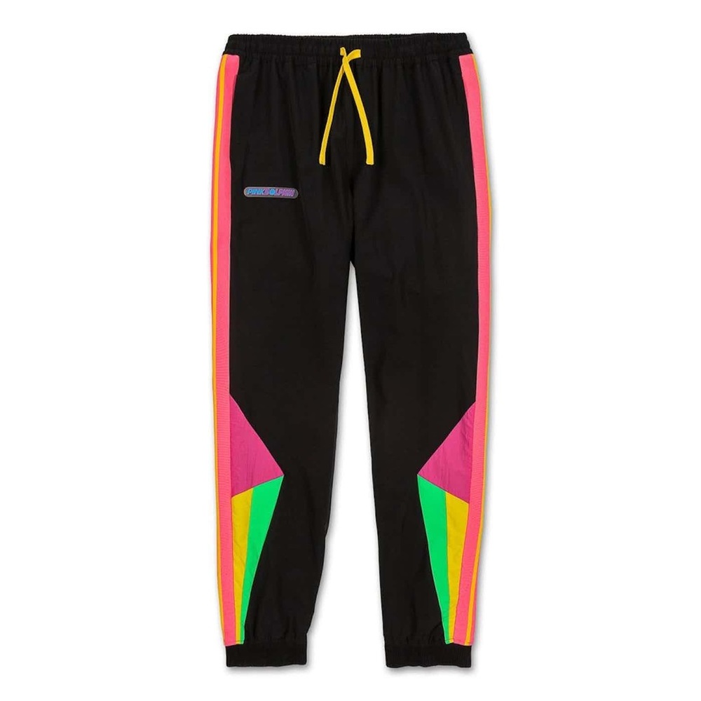 NWT Pink Dolphin joggers - XL - black with colorful geometric features